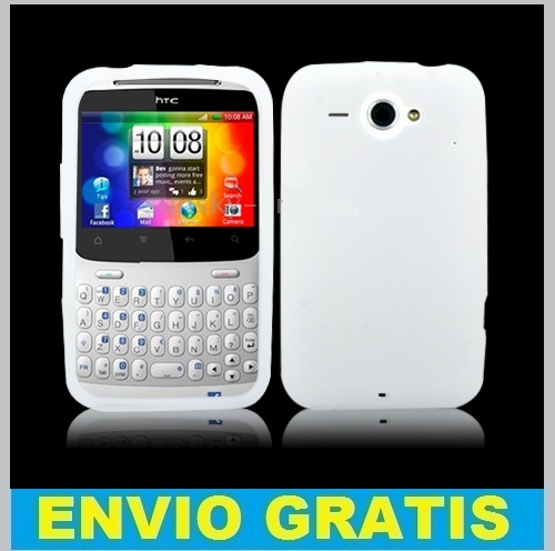FUNDA SILICONA PARA HTC CHACHA G16 /A810e BLANCA